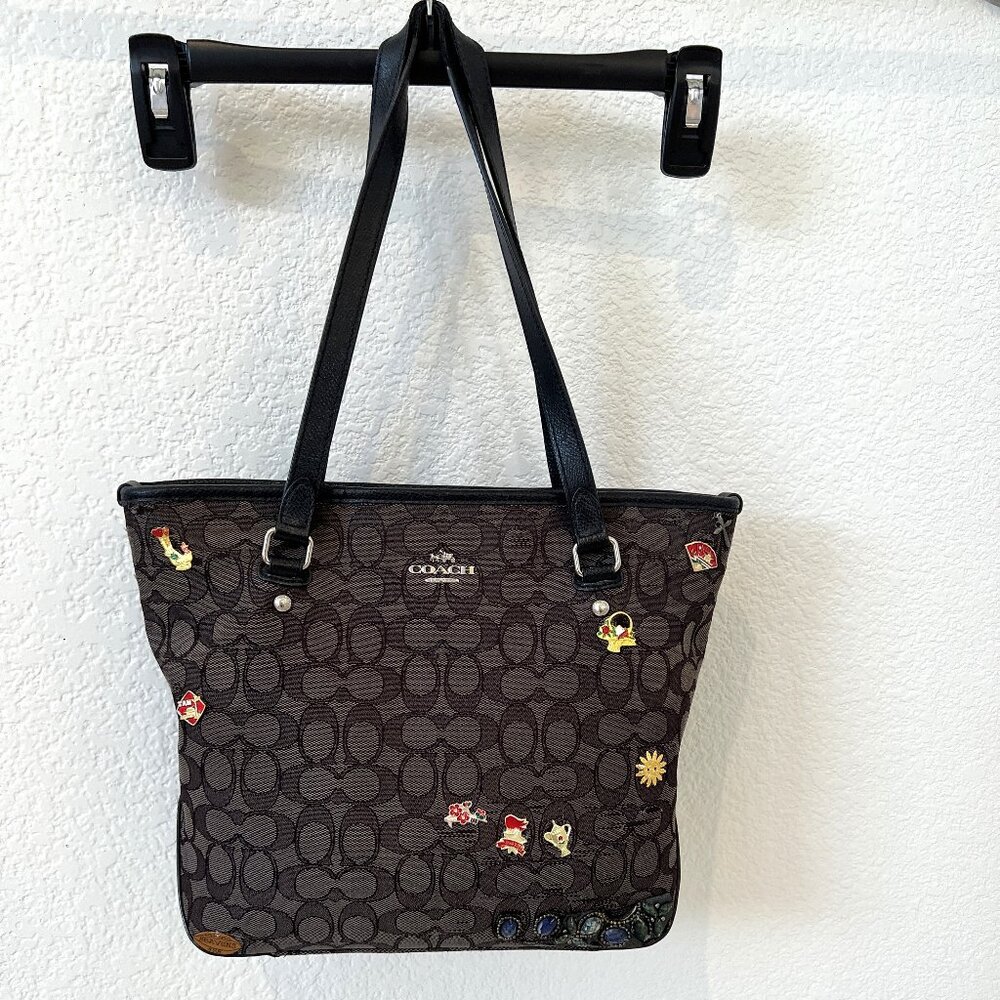 COACH Authentic, Vintage and unique women  purse with handmade accessories